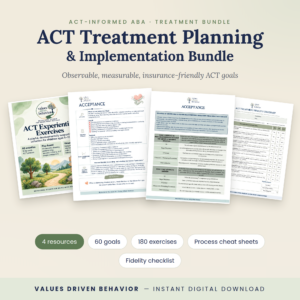 ACT for ABA Treatment Planning & Implementation Bundle
