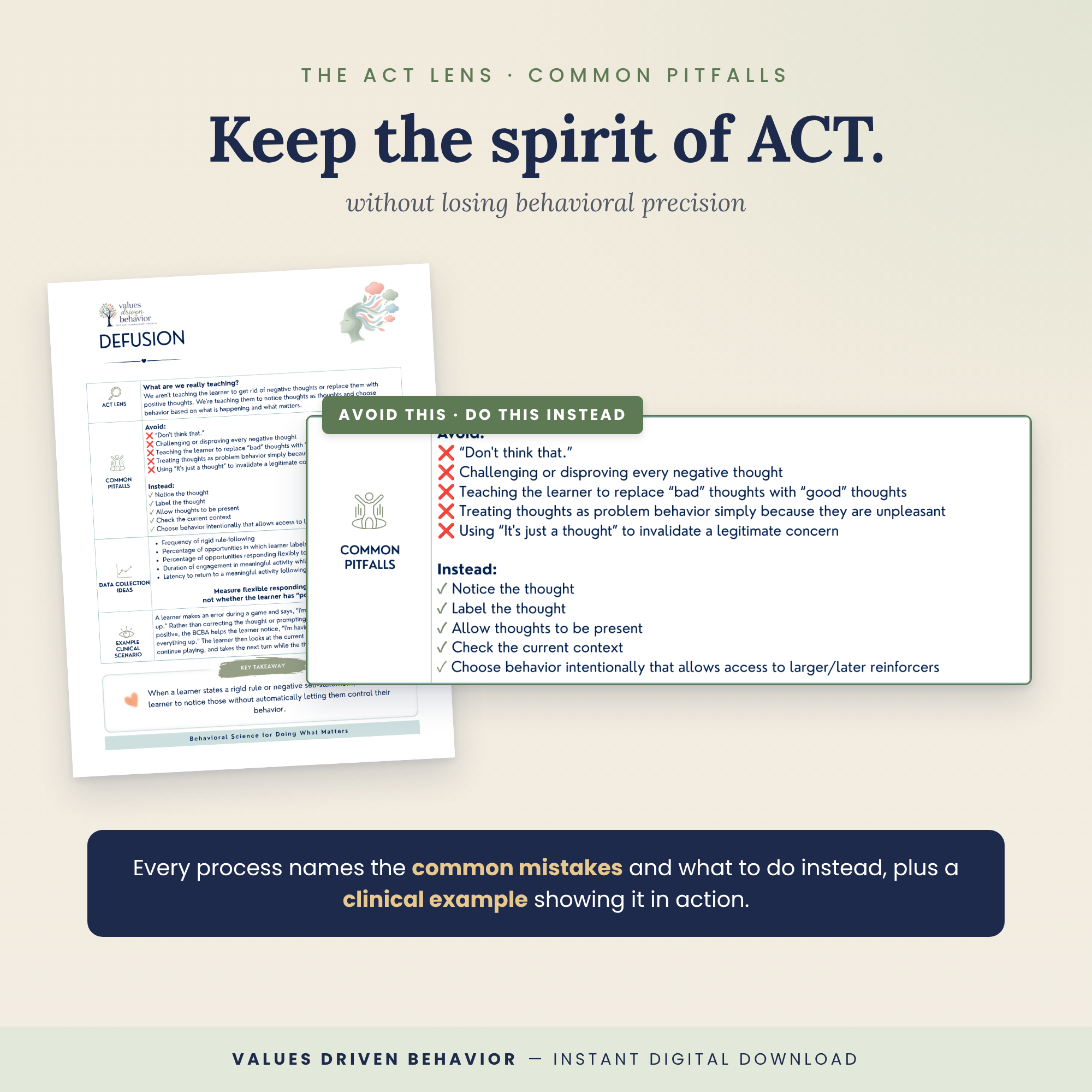 ACT for ABA Cheat Sheets - Image 5
