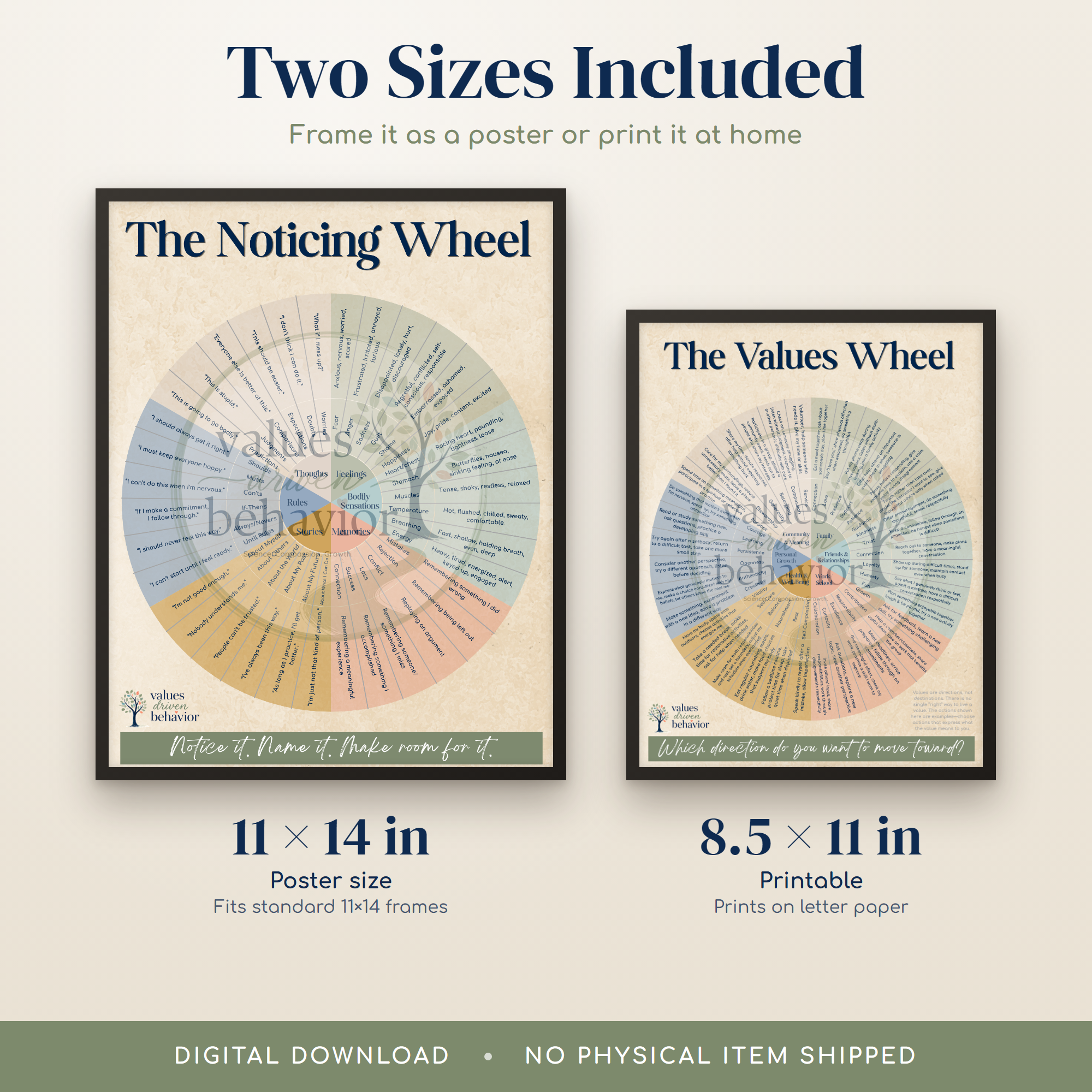 ACT Therapy Wheels - Notice Choose Act - Image 7