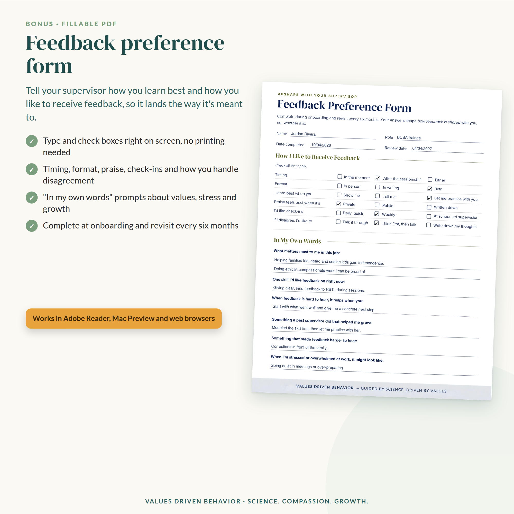 2027 BCBA BCaBA Fieldwork Tracker BUNDLE, Unrestricted Hours Ideas, Supervision Agenda, ACT-Informed Troubleshooting AND MORE! - Image 8