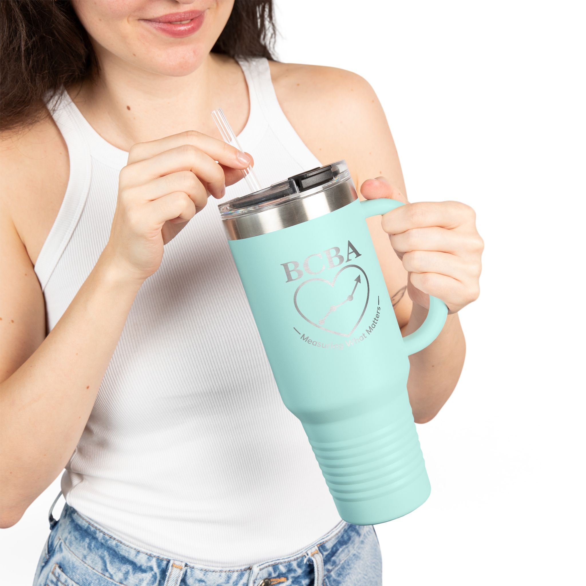 BCBA Tumbler 40oz, Measuring What Matters, Behavior Analyst Gift, ABA Travel Mug - Image 17