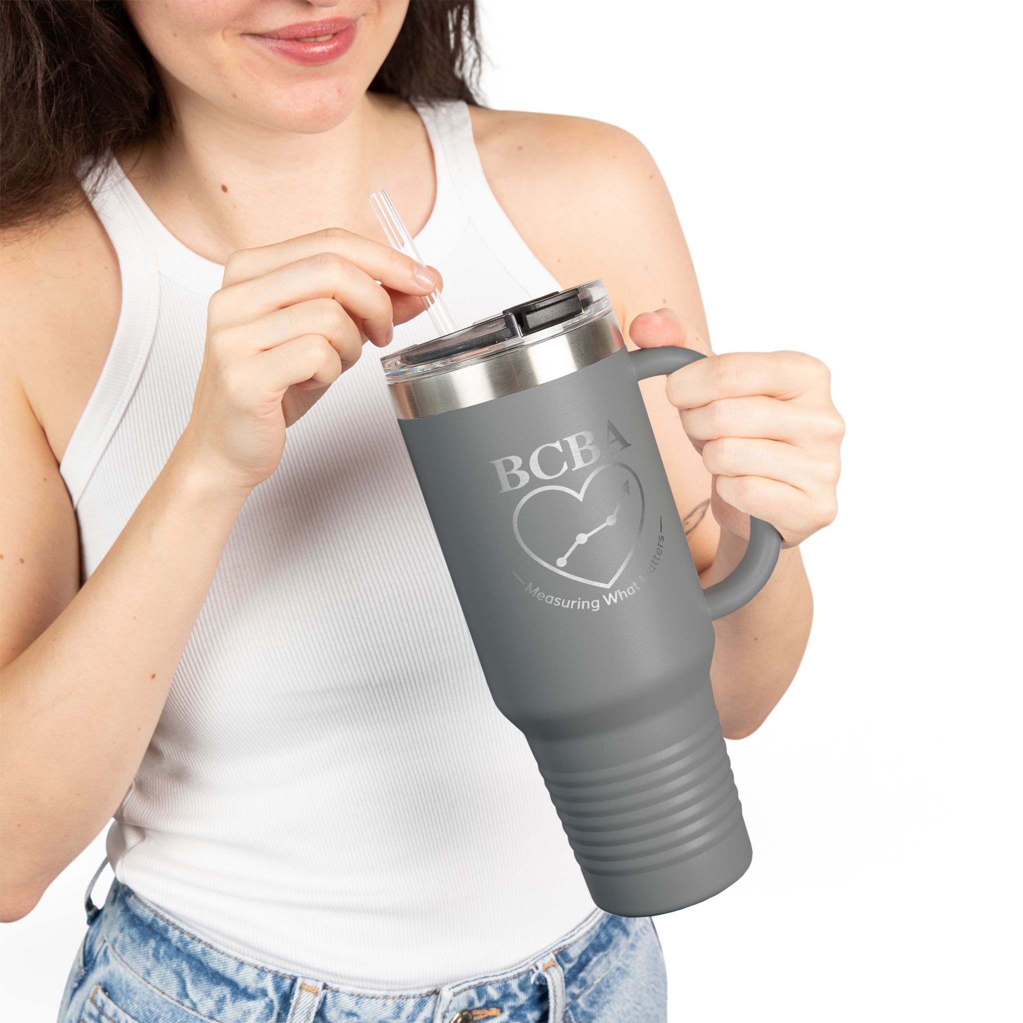 BCBA Tumbler 40oz, Measuring What Matters, Behavior Analyst Gift, ABA Travel Mug - Image 15