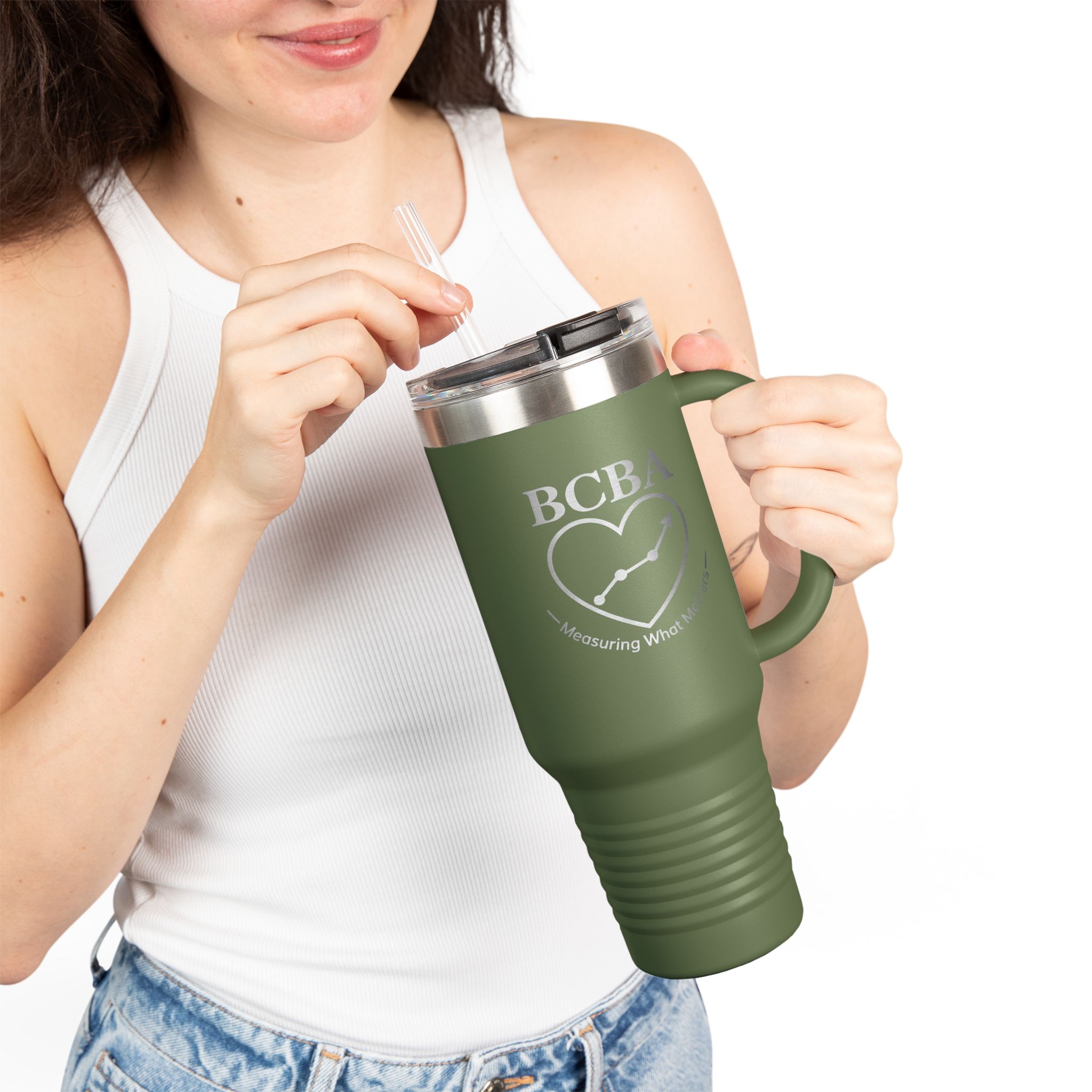 BCBA Tumbler 40oz, Measuring What Matters, Behavior Analyst Gift, ABA Travel Mug - Image 13