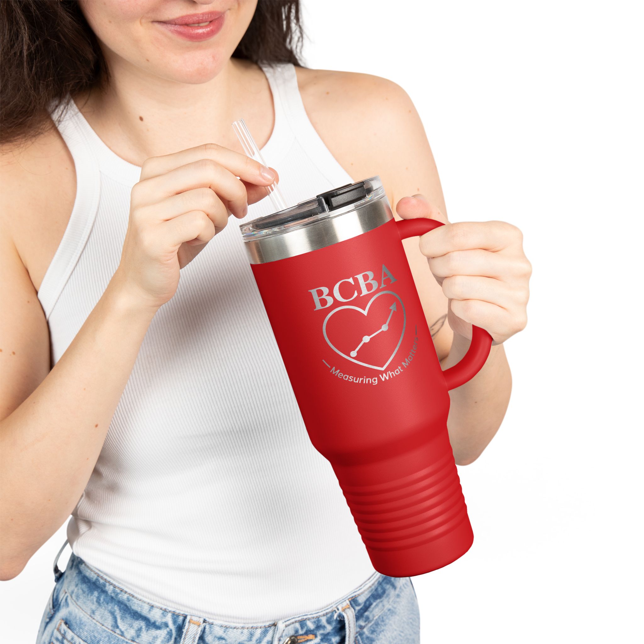 BCBA Tumbler 40oz, Measuring What Matters, Behavior Analyst Gift, ABA Travel Mug - Image 9