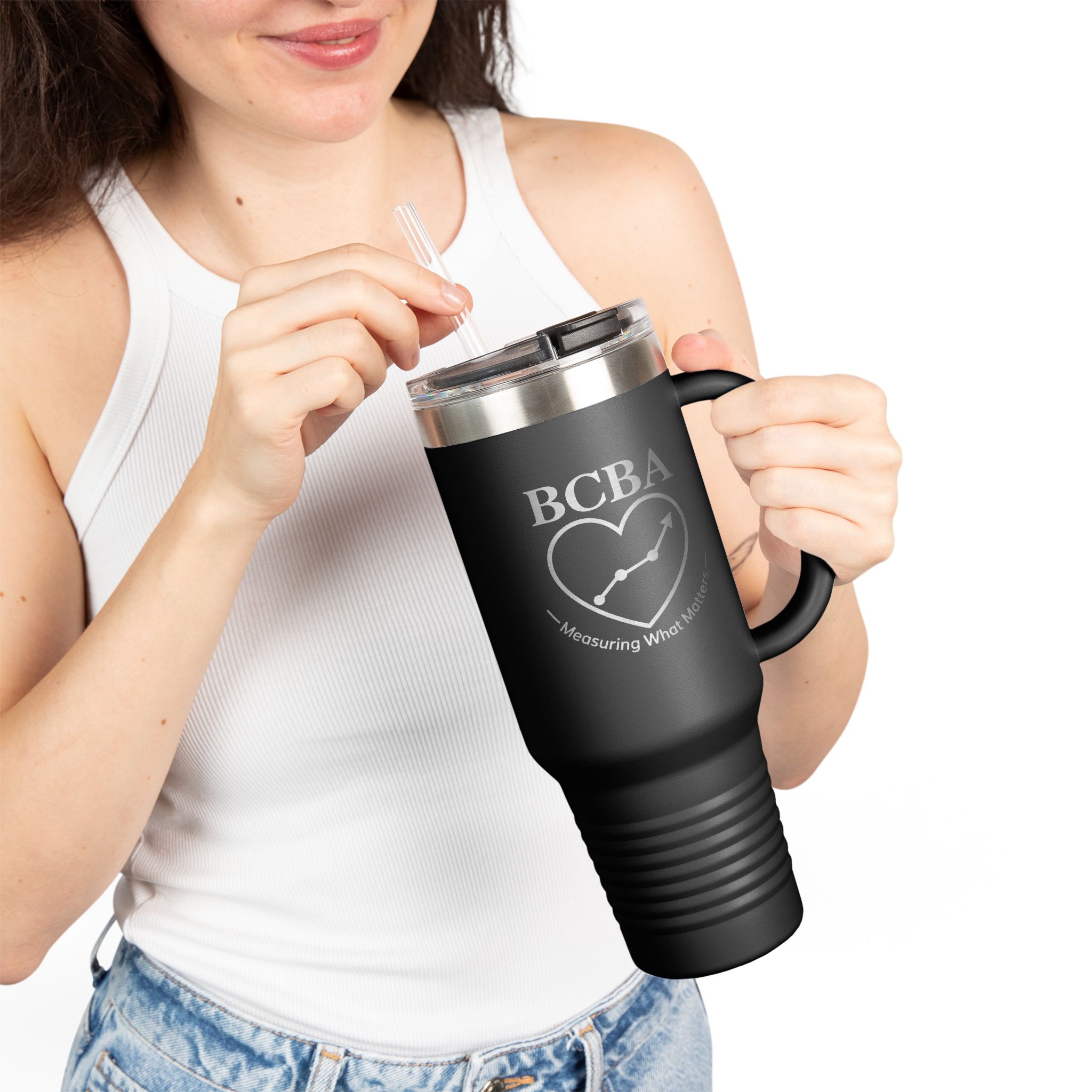 BCBA Tumbler 40oz, Measuring What Matters, Behavior Analyst Gift, ABA Travel Mug - Image 11