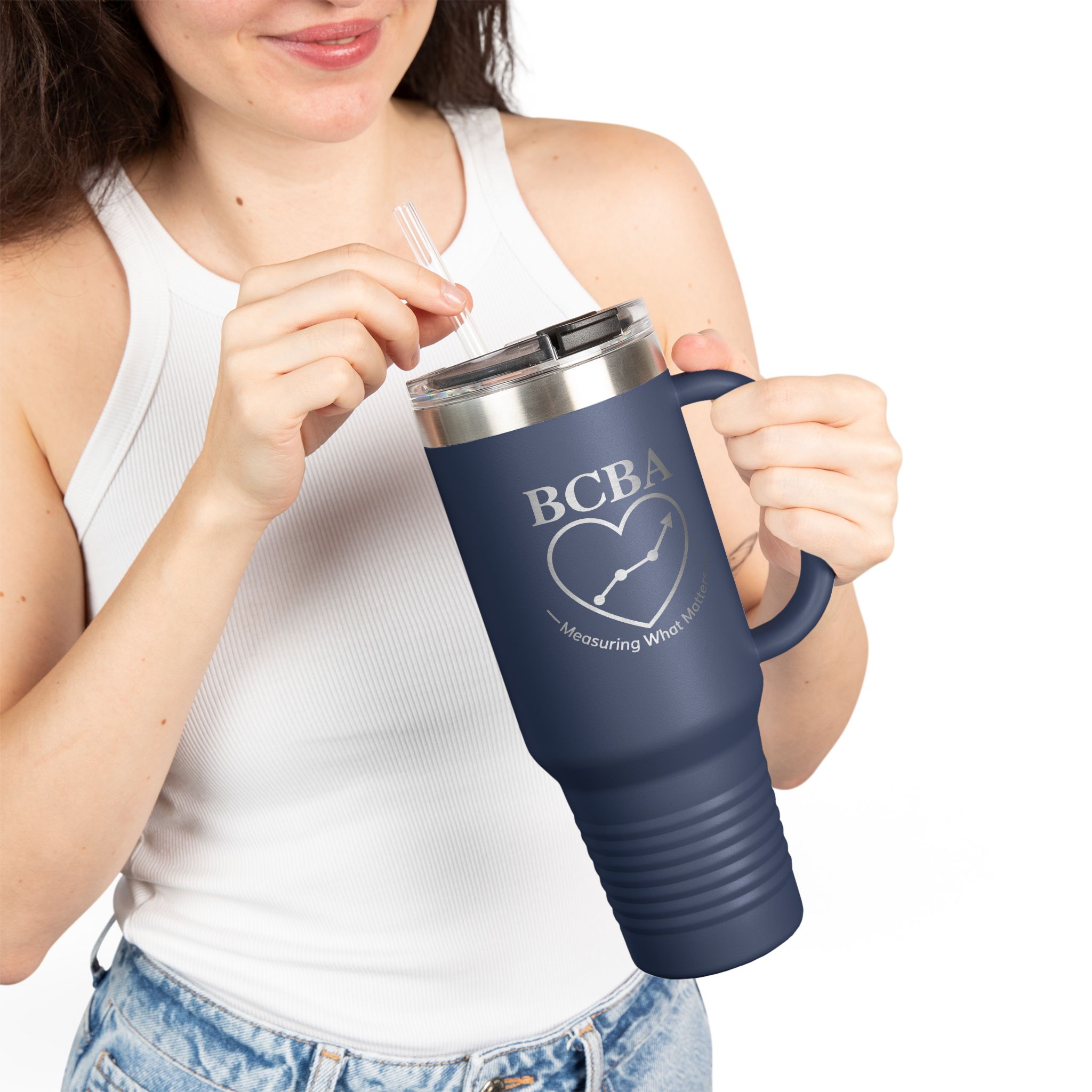 BCBA Tumbler 40oz, Measuring What Matters, Behavior Analyst Gift, ABA Travel Mug - Image 21