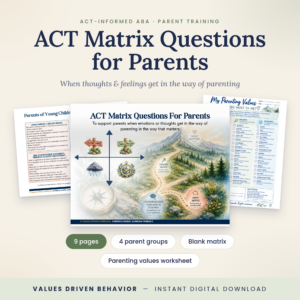 ACT Matrix Toolkit for Parent Training