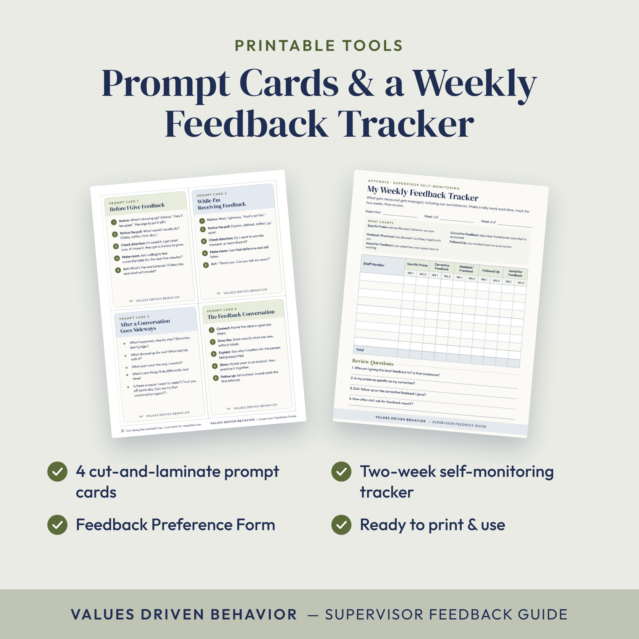 Giving & Receiving Feedback BUNDLE: Supervisor & Supervisee Editions - Image 12