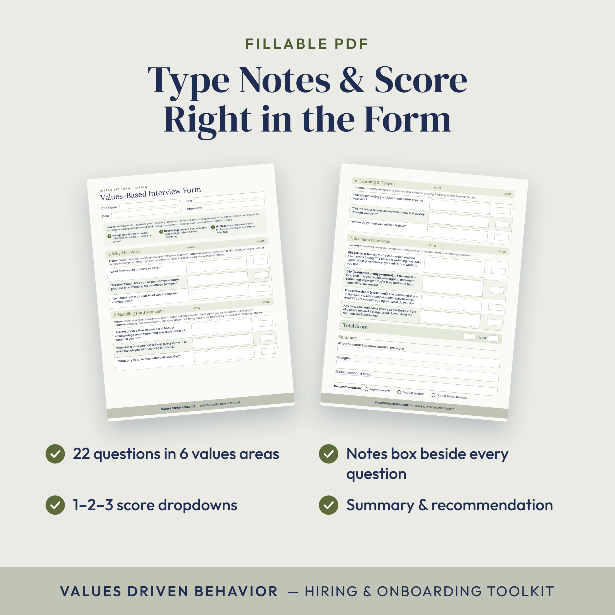 Values-Based Hiring & Onboarding Interviews: An ACT-Informed Toolkit to Support Staff Retention - Image 3