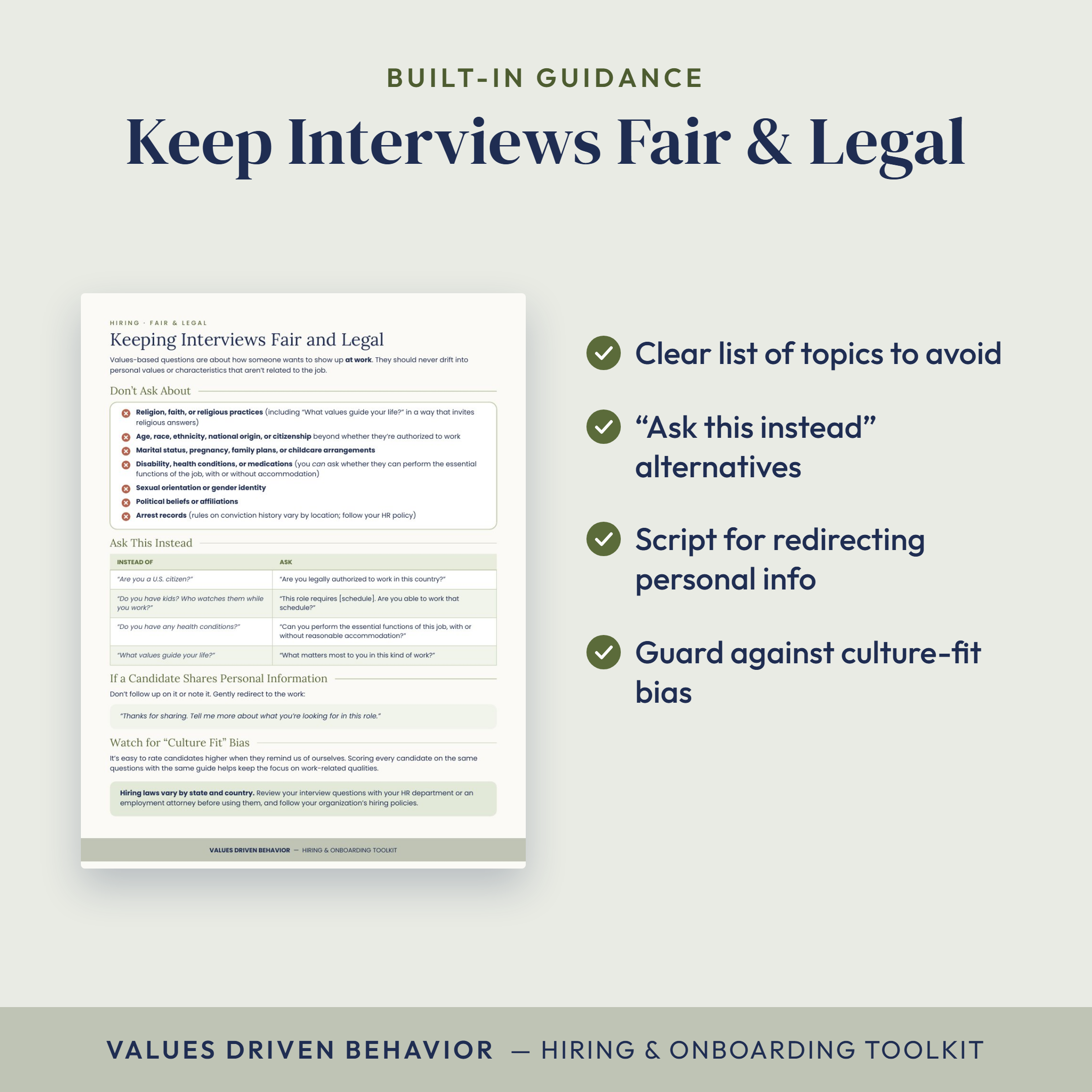 Values-Based Hiring & Onboarding Interviews: An ACT-Informed Toolkit to Support Staff Retention - Image 5