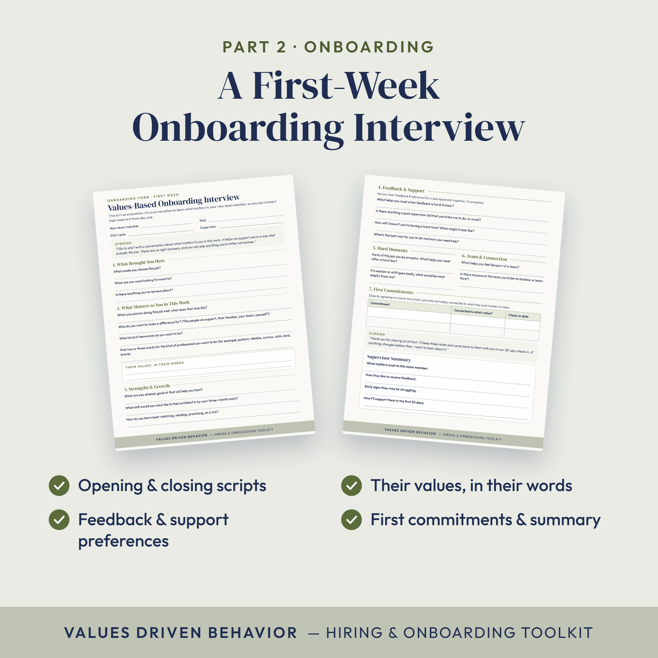 Values-Based Hiring & Onboarding Interviews: An ACT-Informed Toolkit to Support Staff Retention - Image 6