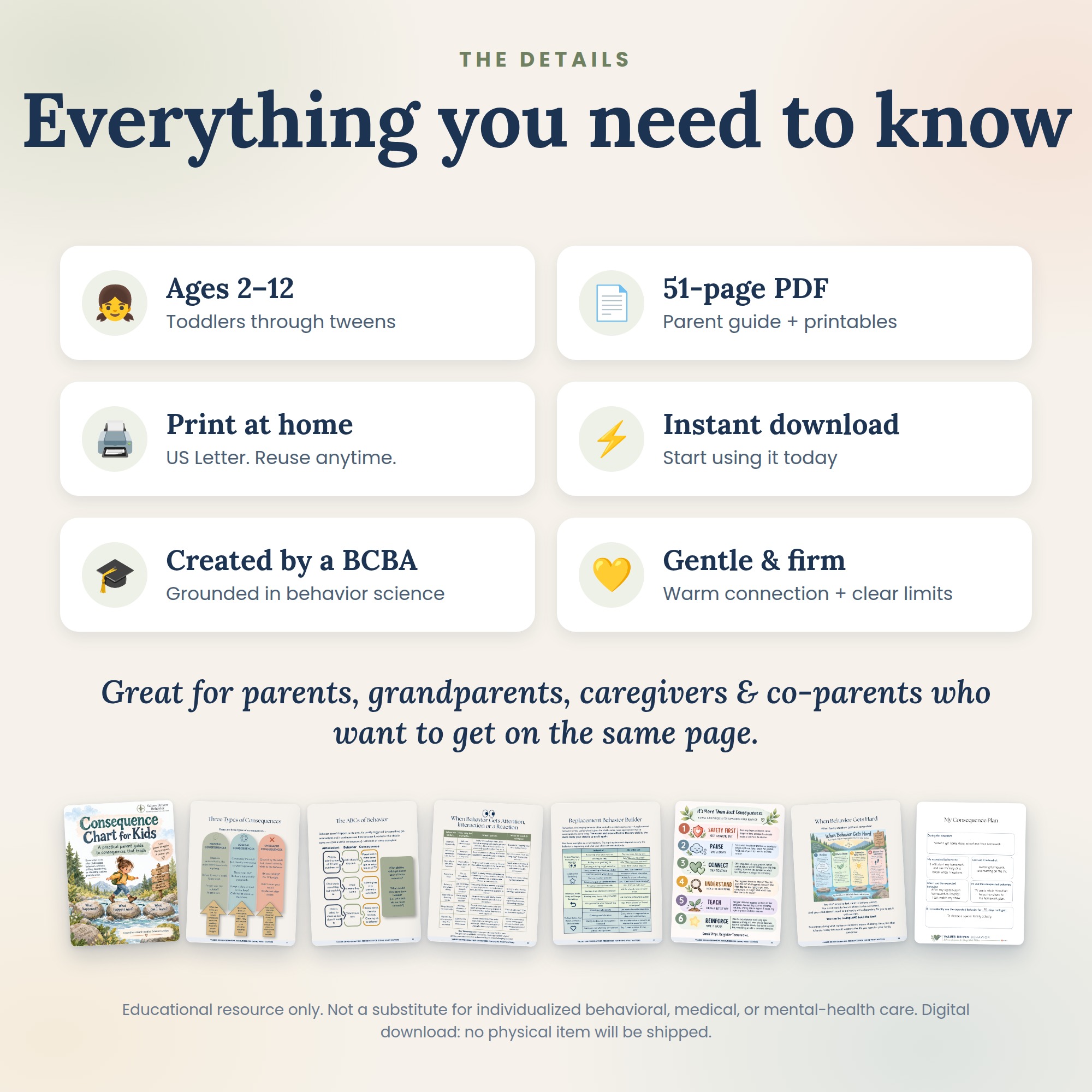 Natural Consequences Chart for Kids - 51 Page Guide for Parents - Image 7