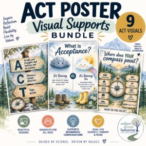 9 ACT Therapy Watercolor Prints