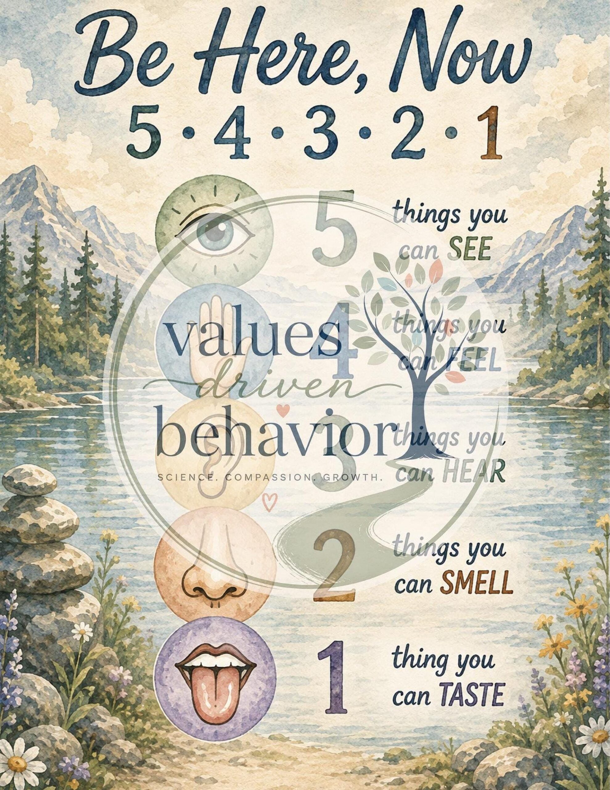 9 ACT Therapy Watercolor Prints - Image 10