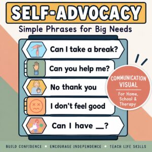 Self Advocacy Visual for Kids