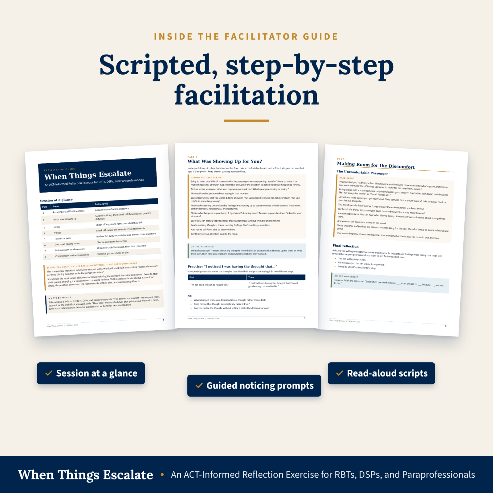 When Things Escalate: An ACT-Informed Reflection Exercise for RBTs, DSPs, and Paraprofessionals - Image 3