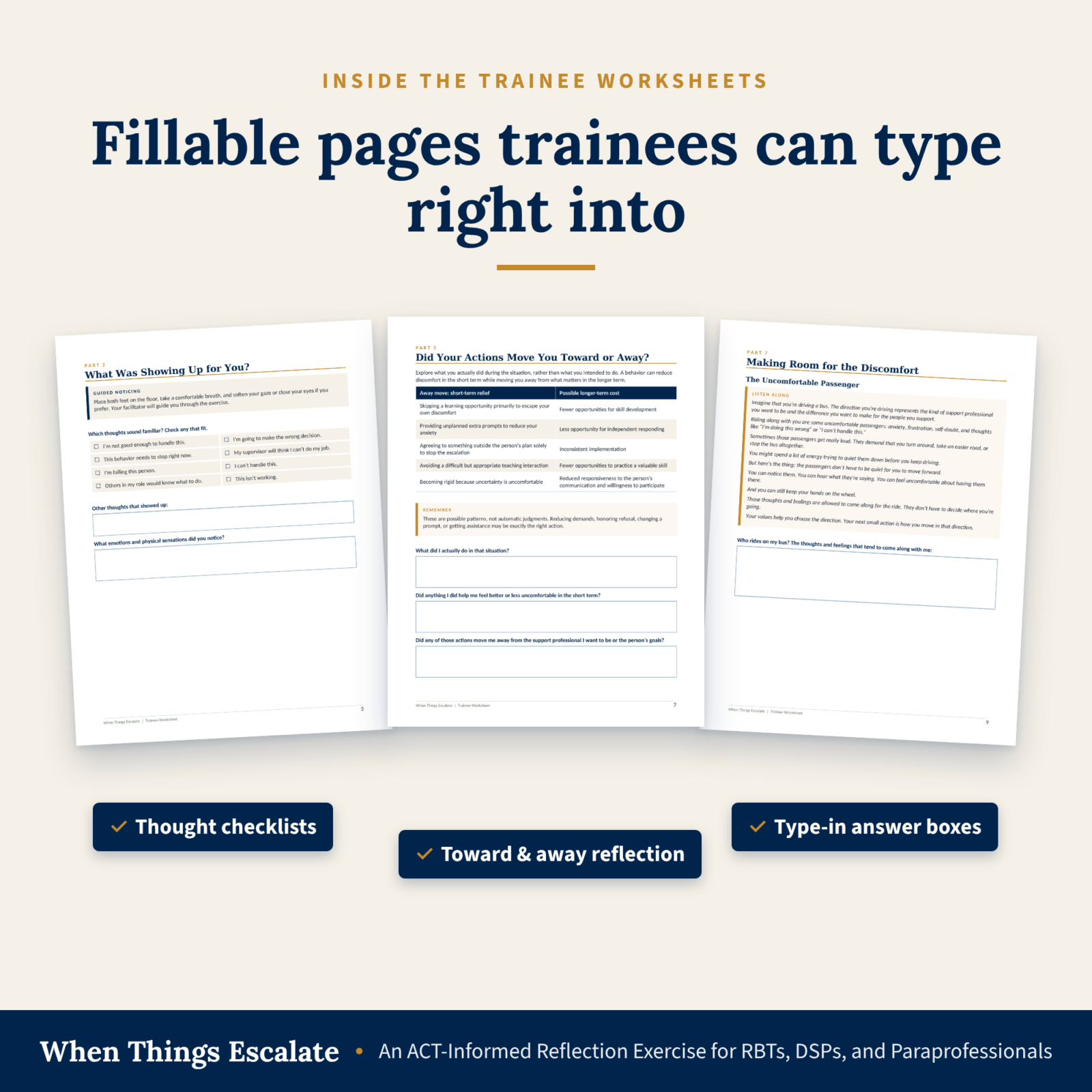 When Things Escalate: An ACT-Informed Reflection Exercise for RBTs, DSPs, and Paraprofessionals - Image 4