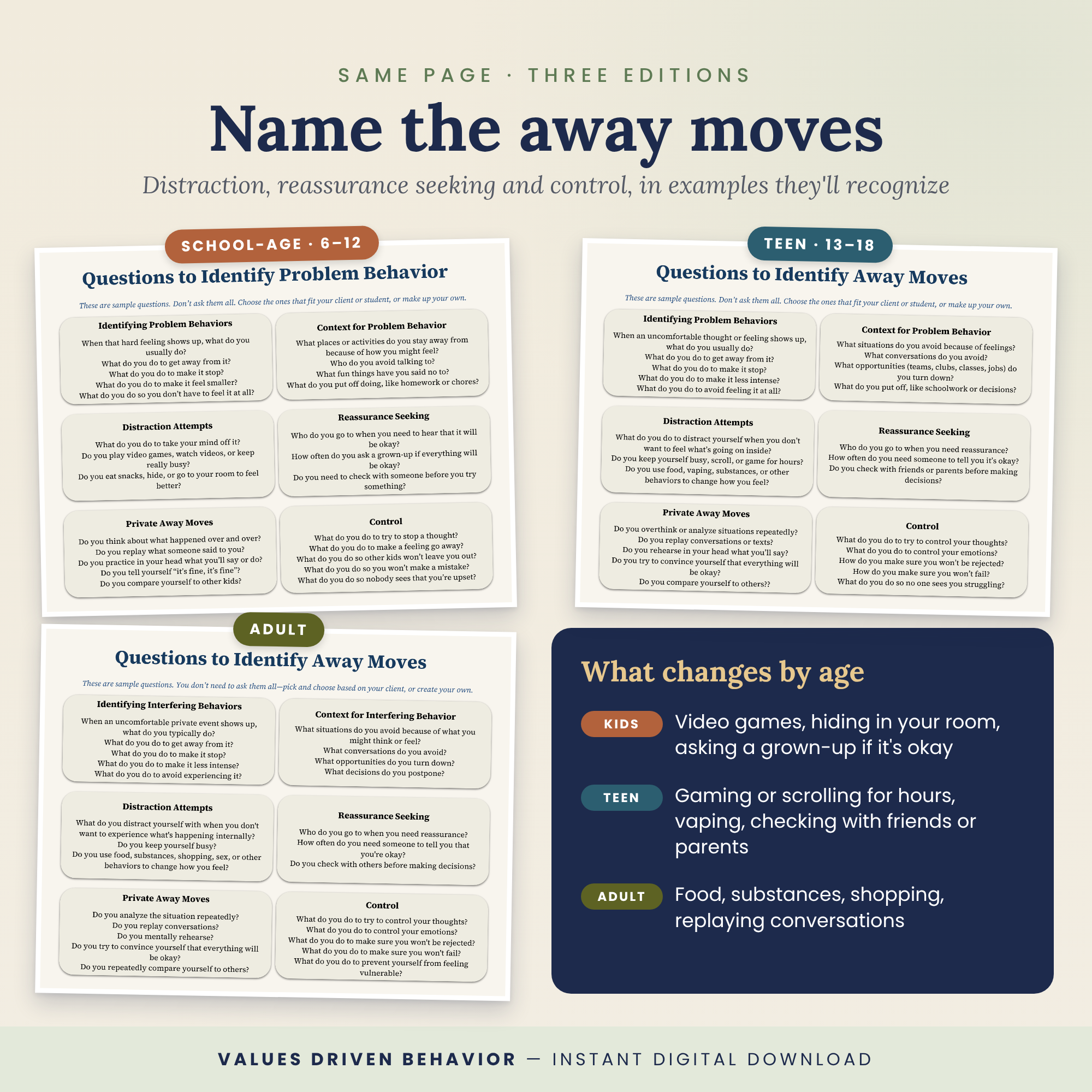 ACT Functional Assessment Flipchart Bundle – School-Age, Teen & Adult Editions - Image 6