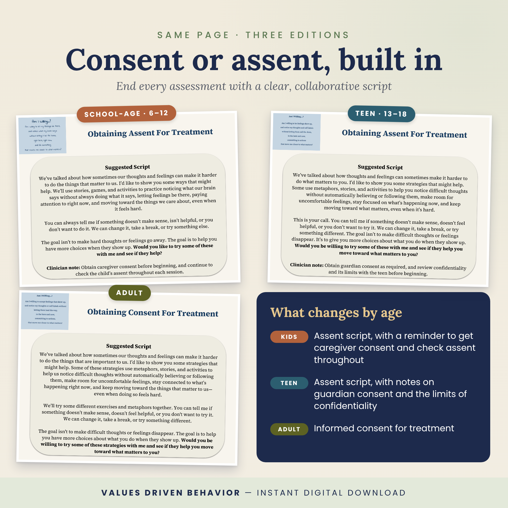 ACT Functional Assessment Flipchart Bundle – School-Age, Teen & Adult Editions - Image 11