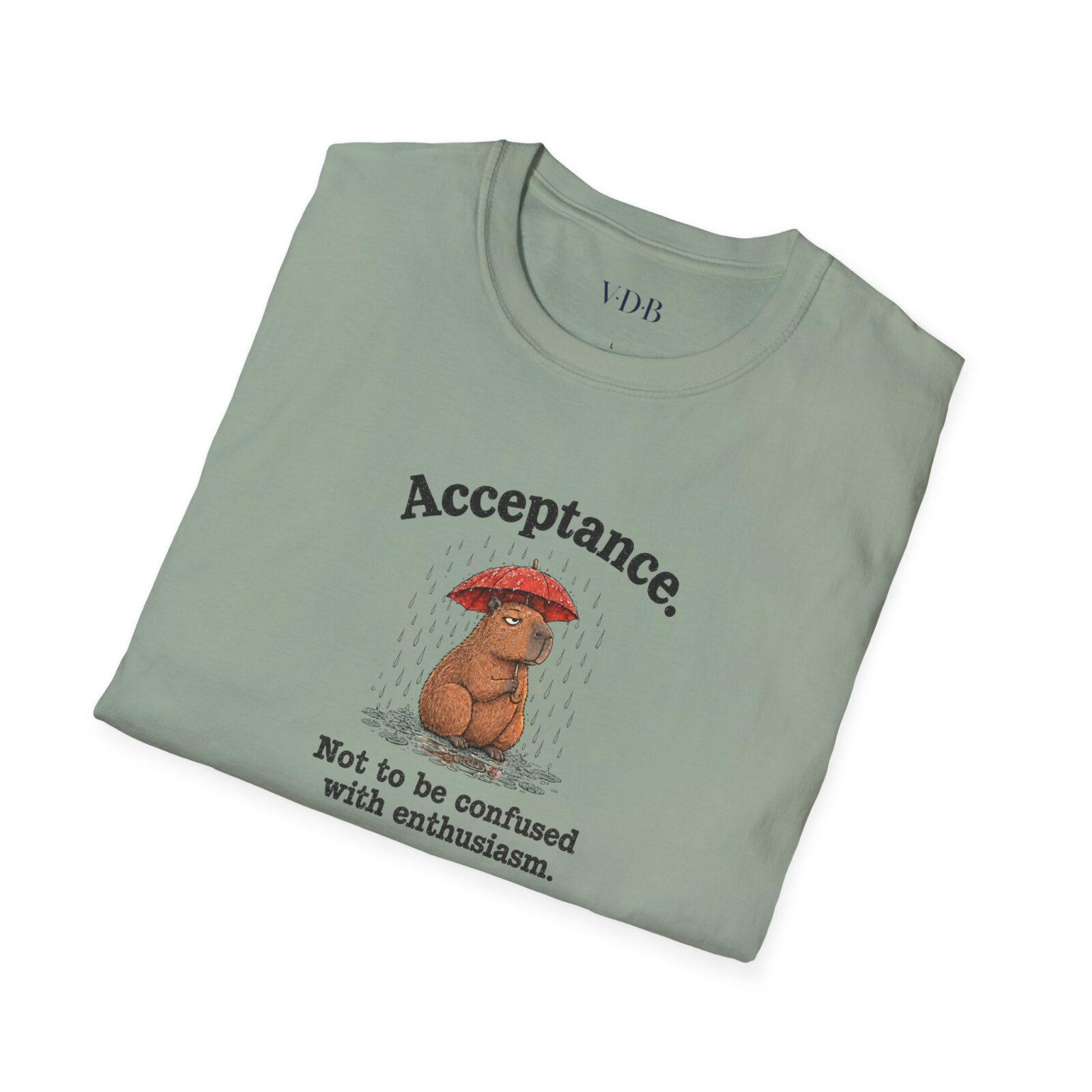 Acceptance Capybara Shirt | Funny Unbothered Animal Tee - Image 13