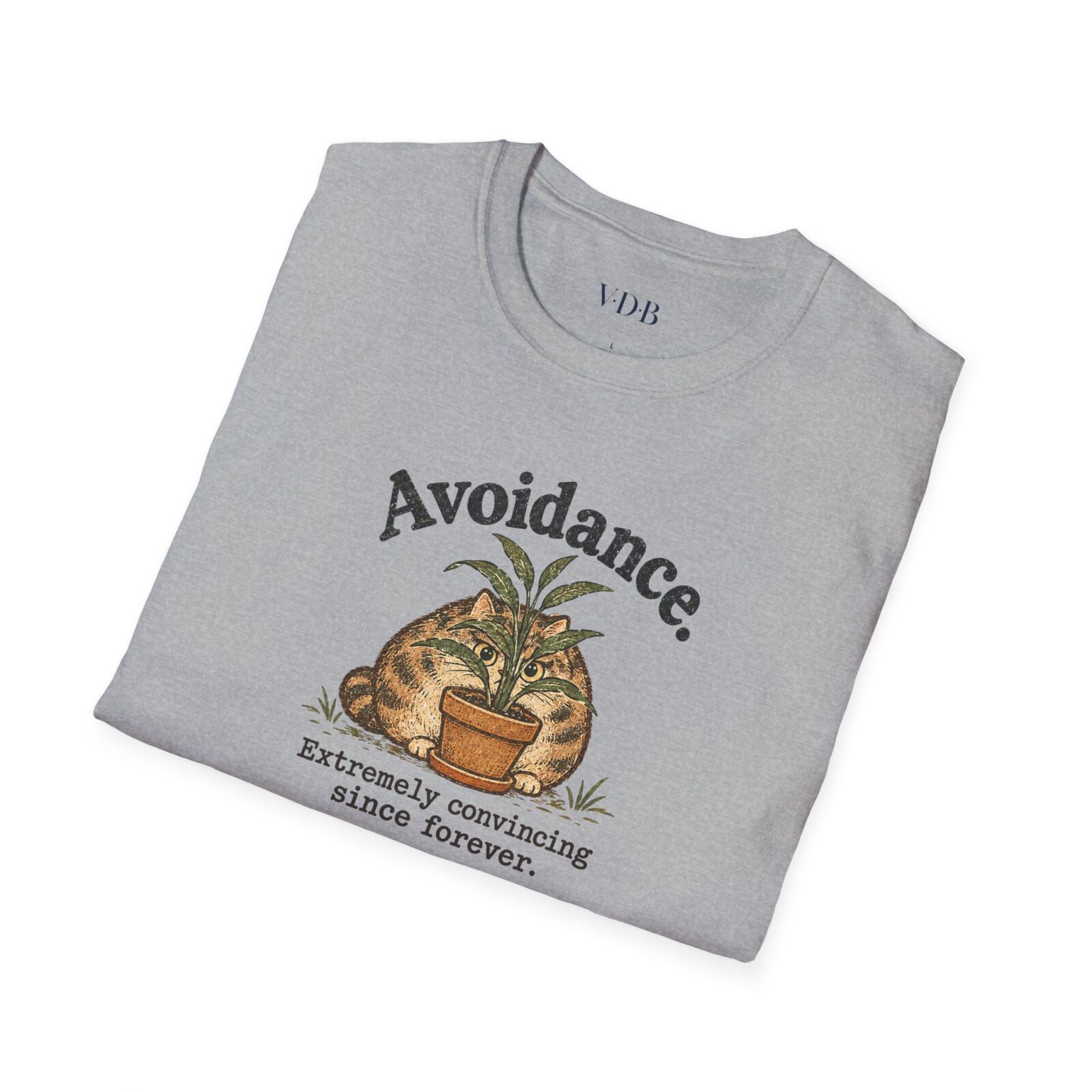 Avoidance Cat Shirt | Funny Hiding Cat Tee - Image 7