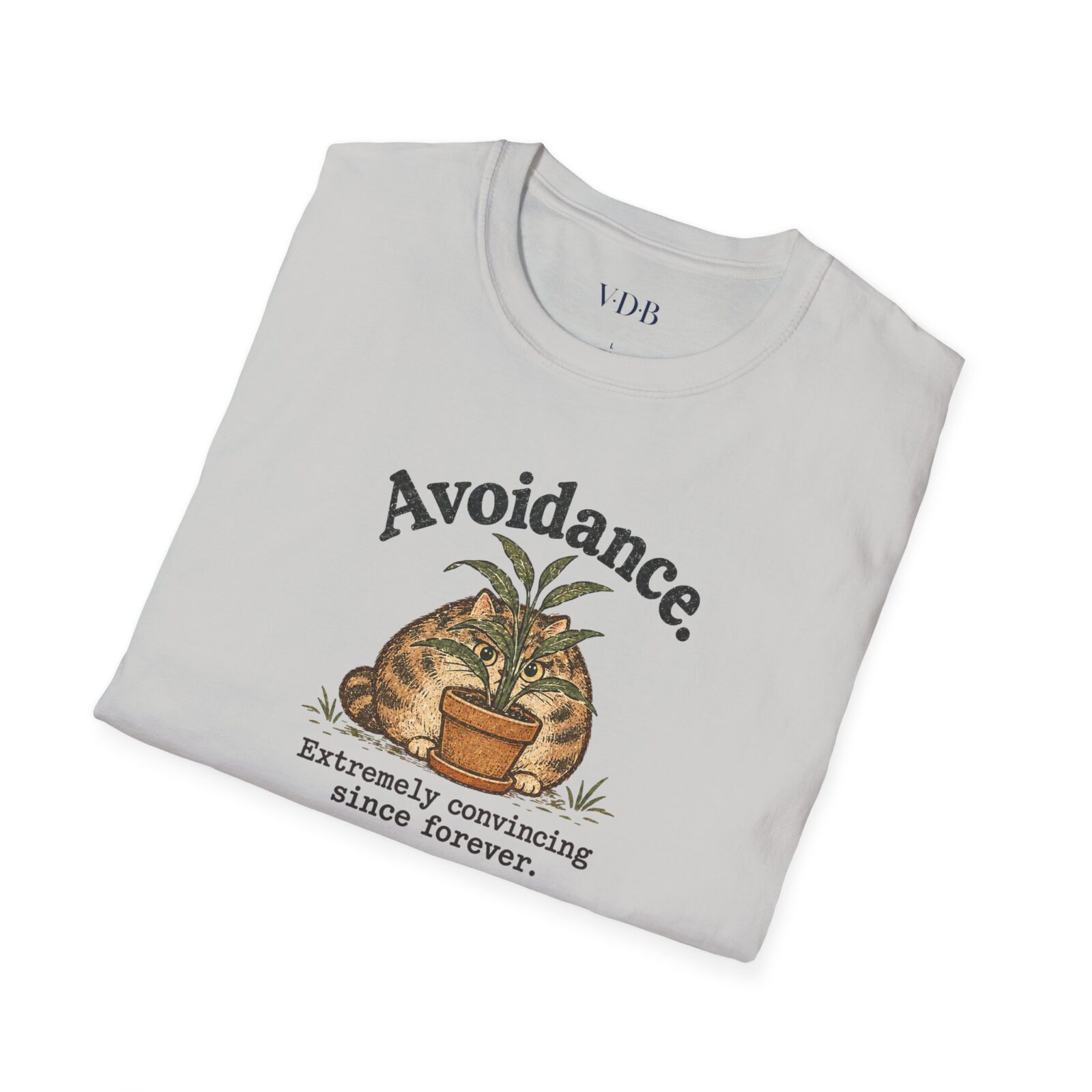 Avoidance Cat Shirt | Funny Hiding Cat Tee - Image 5
