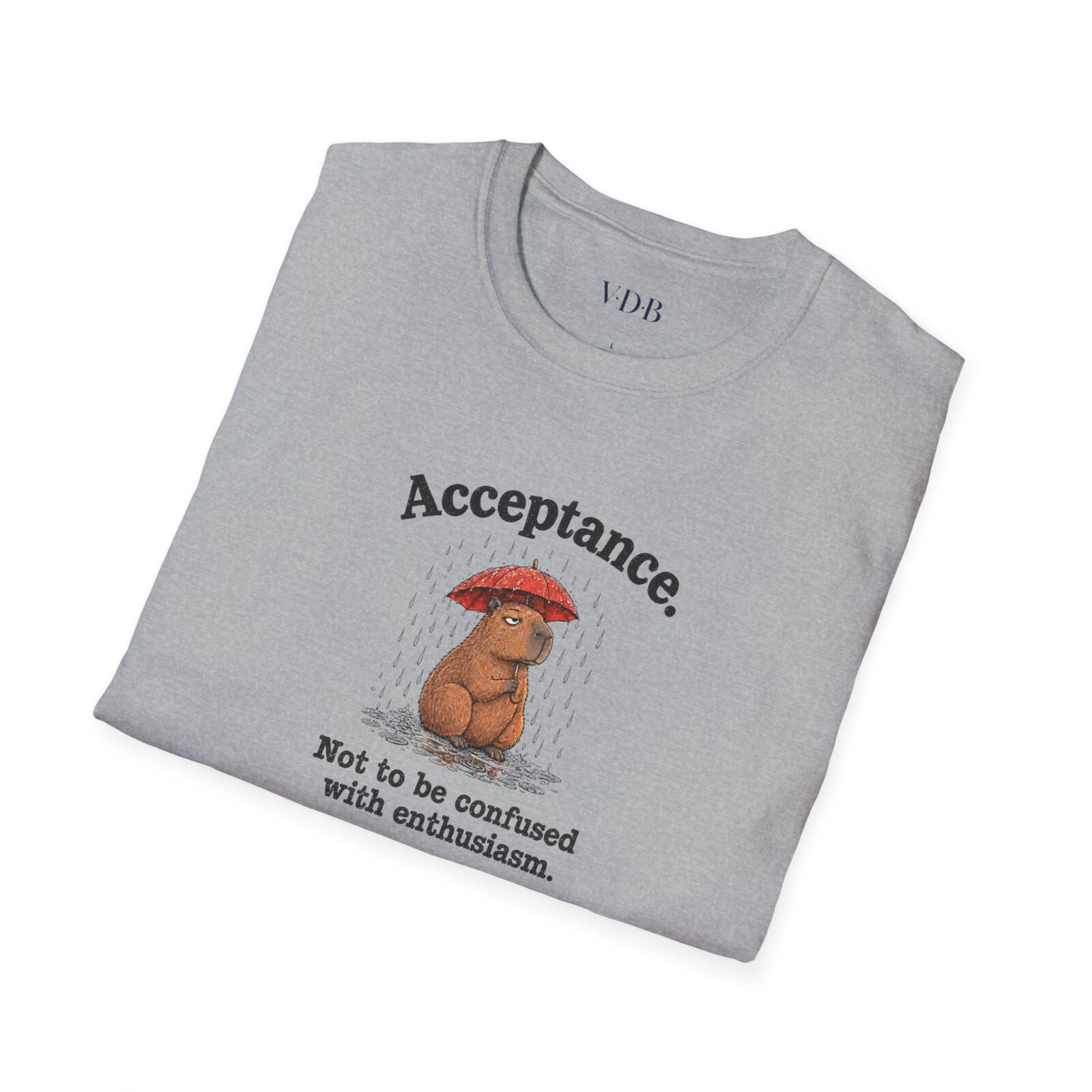 Acceptance Capybara Shirt | Funny Unbothered Animal Tee - Image 7