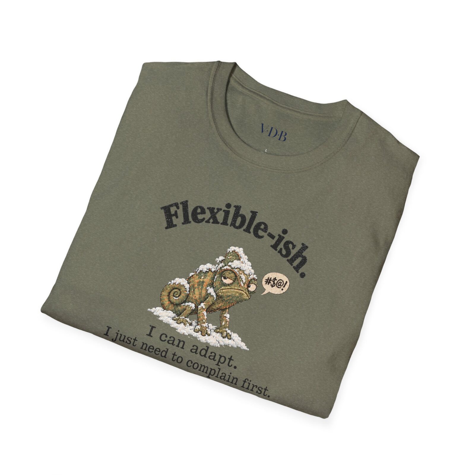Flexible-ish Grumpy Chameleon Shirt | Funny Winter Tee - Image 9