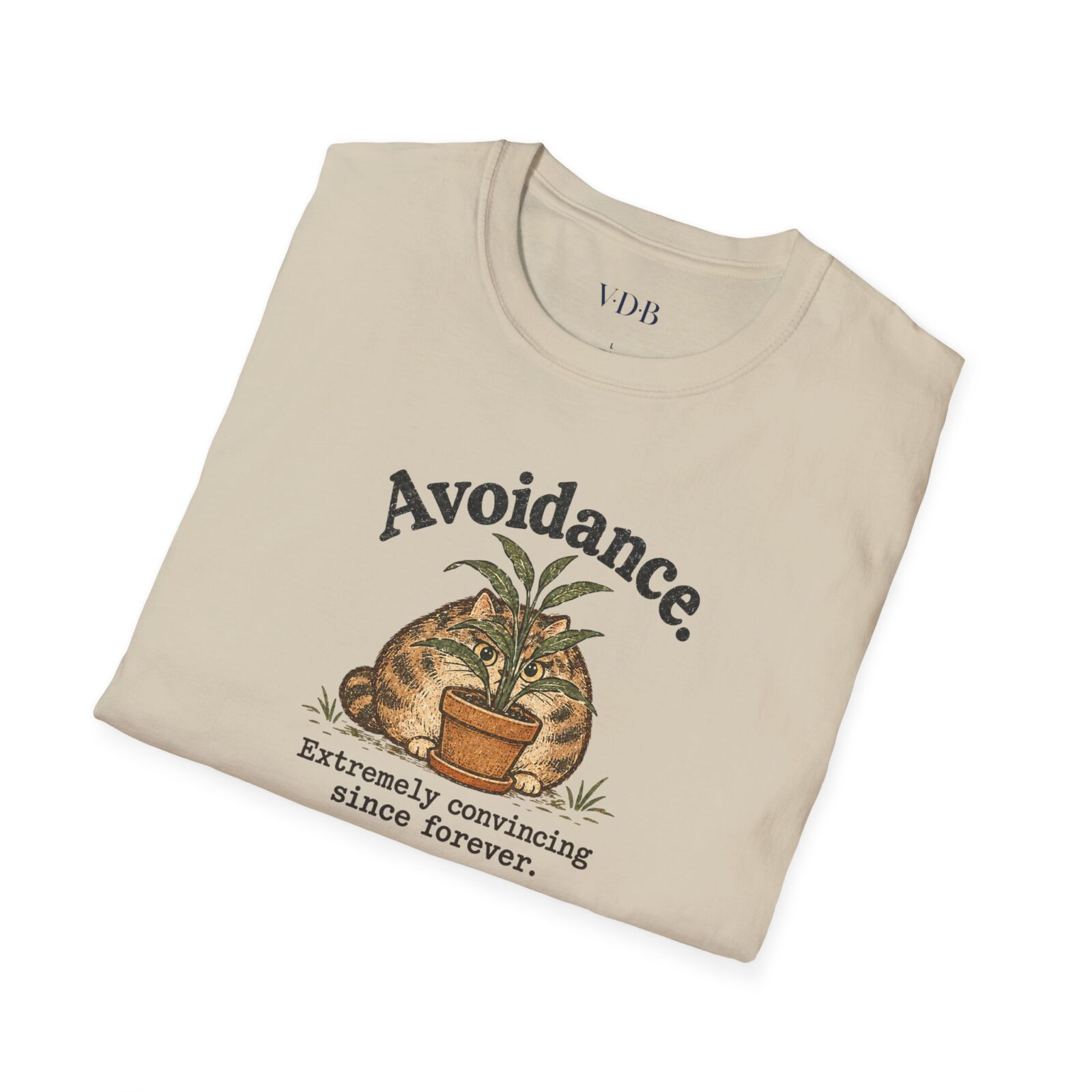 Avoidance Cat Shirt | Funny Hiding Cat Tee - Image 3
