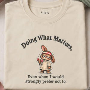 Funny Gym Bunny Shirt | Doing What Matters Workout Tee