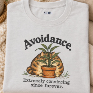 Avoidance Cat Shirt | Funny Hiding Cat Tee