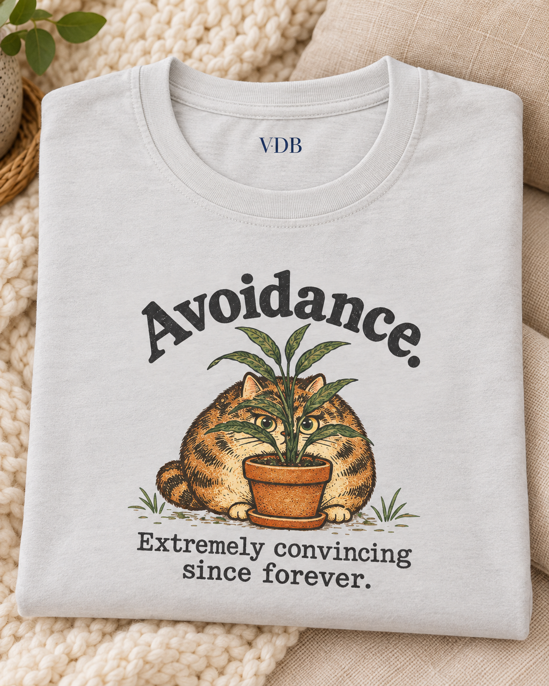 Avoidance Cat Shirt | Funny Hiding Cat Tee