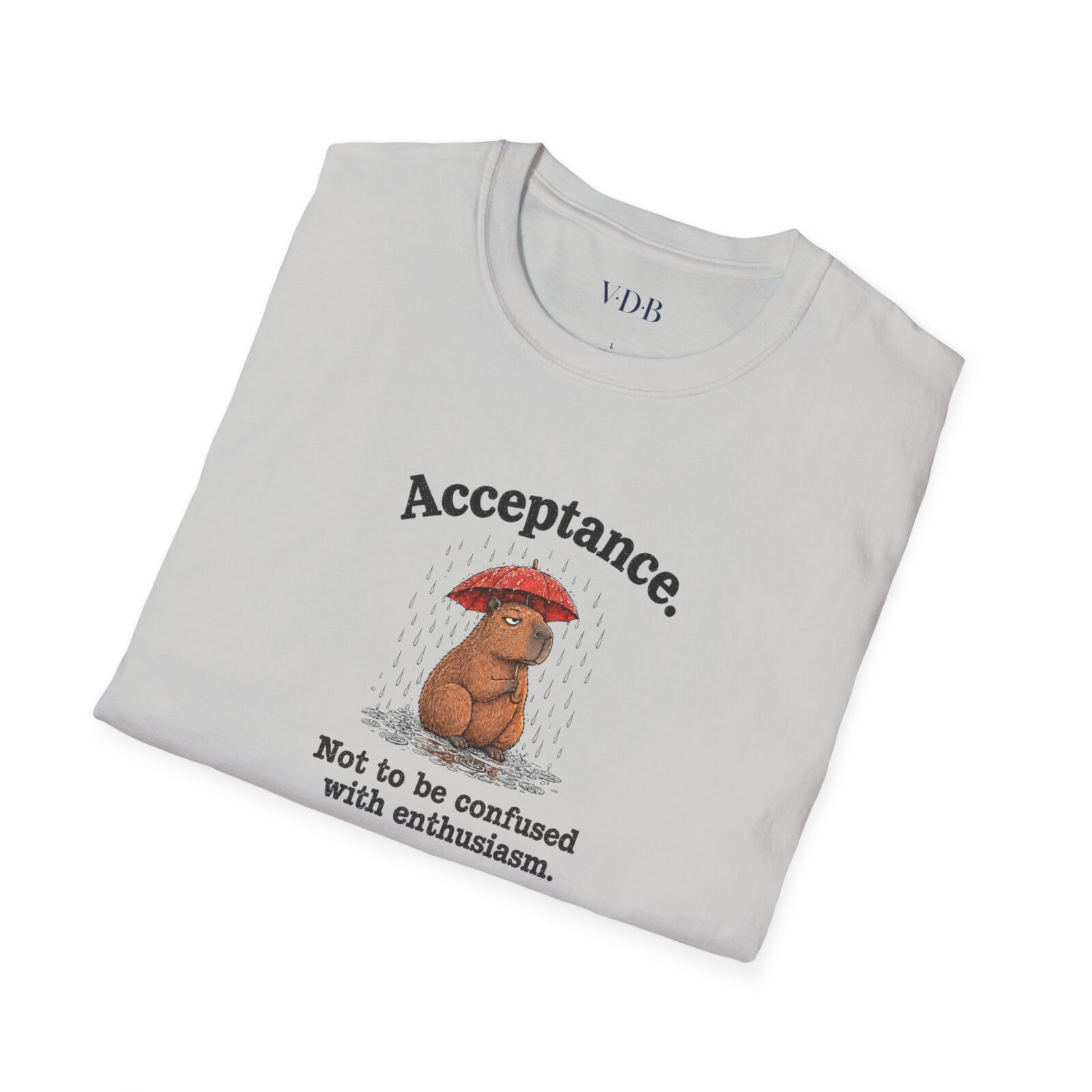 Acceptance Capybara Shirt | Funny Unbothered Animal Tee - Image 5