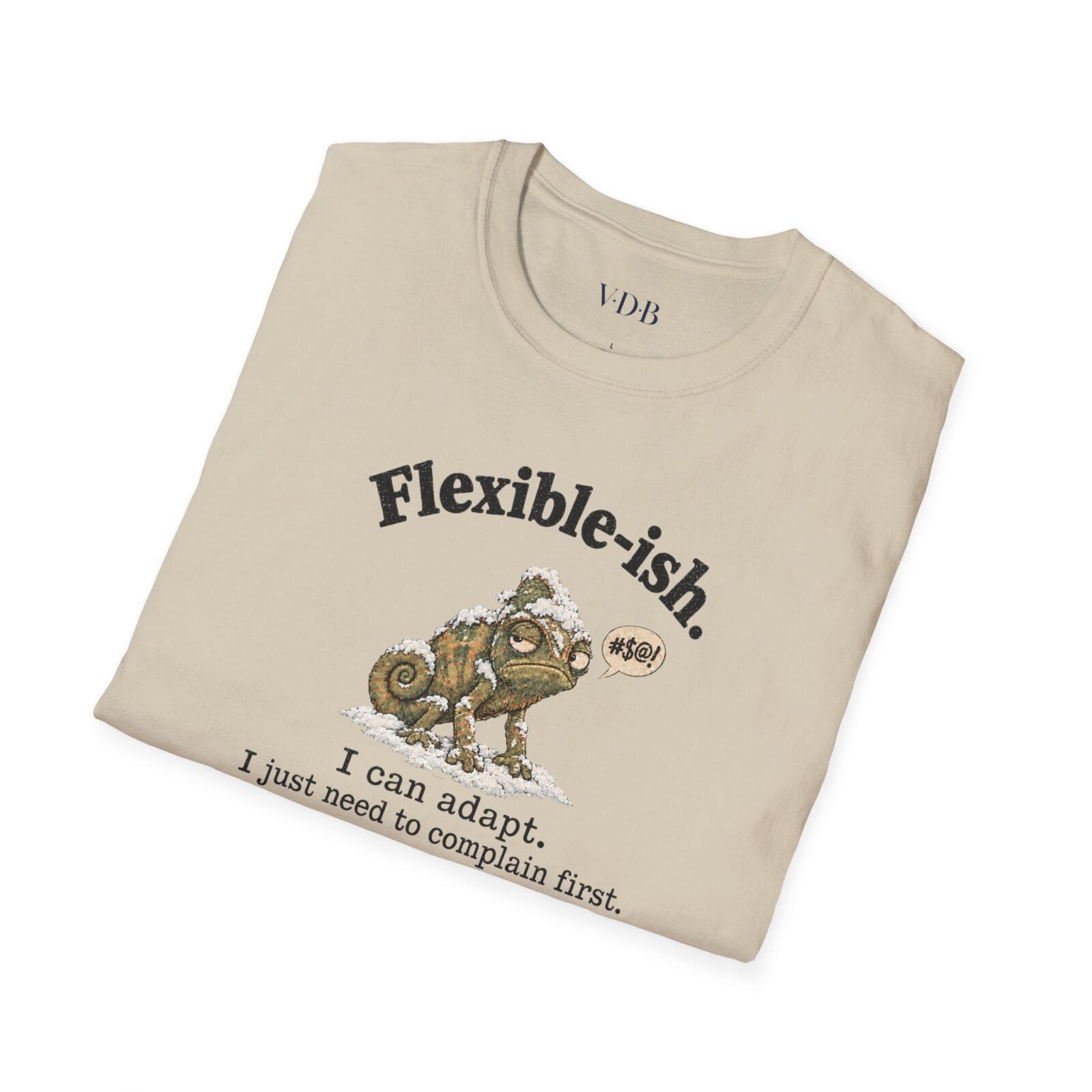 Flexible-ish Grumpy Chameleon Shirt | Funny Winter Tee - Image 3
