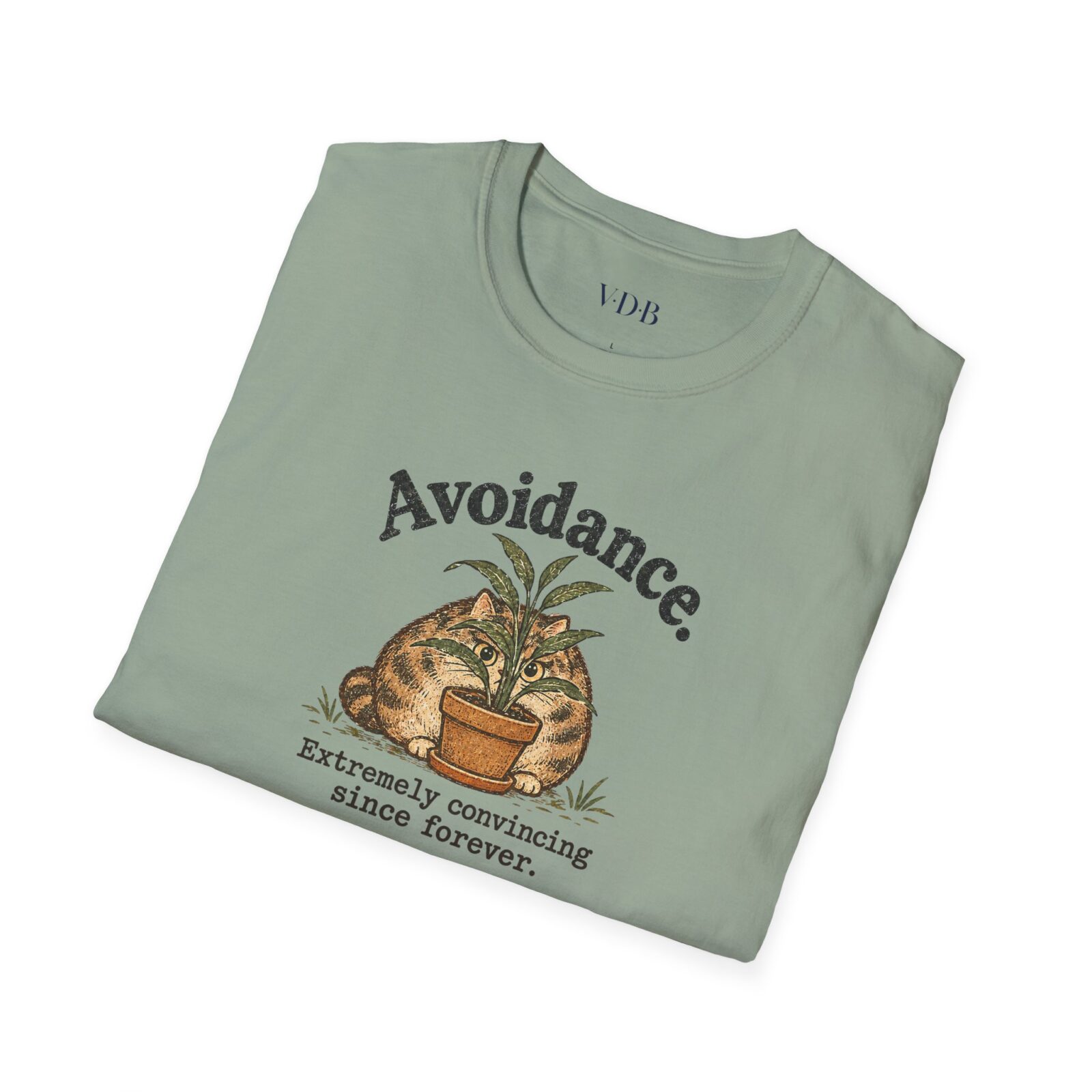 Avoidance Cat Shirt | Funny Hiding Cat Tee - Image 11