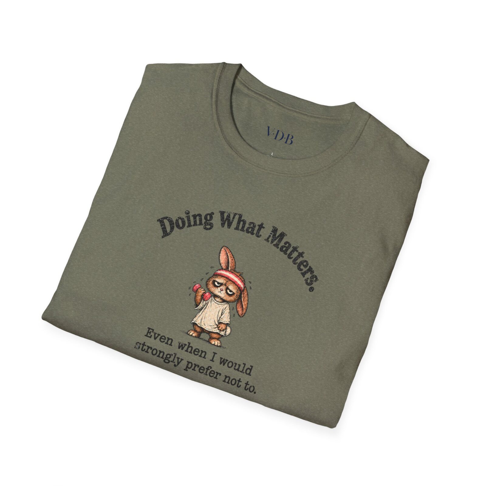 Funny Gym Bunny Shirt | Doing What Matters Workout Tee - Image 11