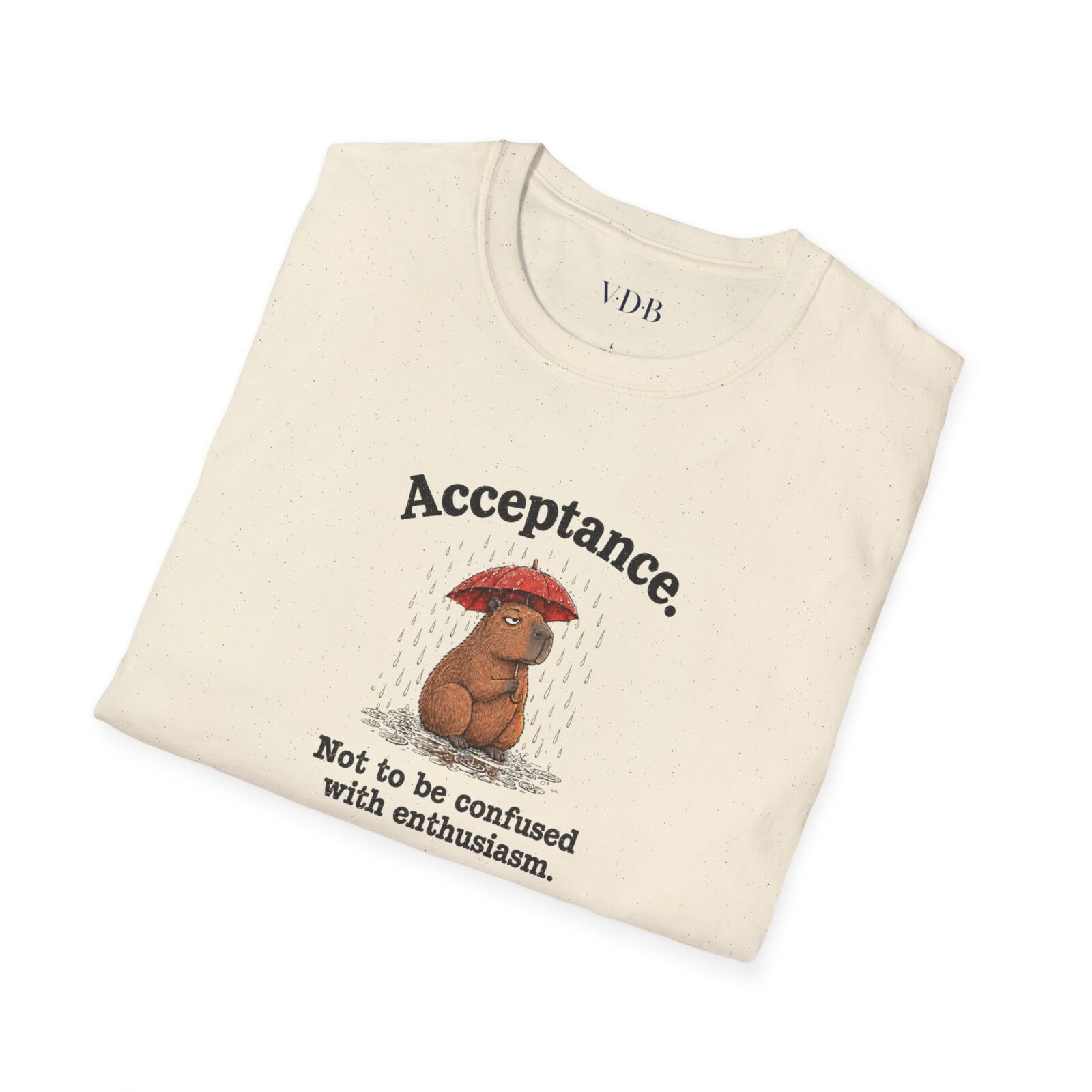 Acceptance Capybara Shirt | Funny Unbothered Animal Tee - Image 9