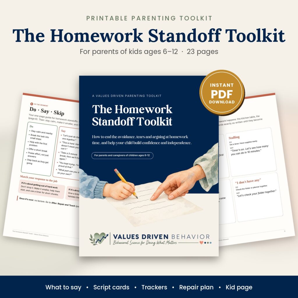 The Homework Standoff Toolkit: End the Avoidance, Tears and Arguing