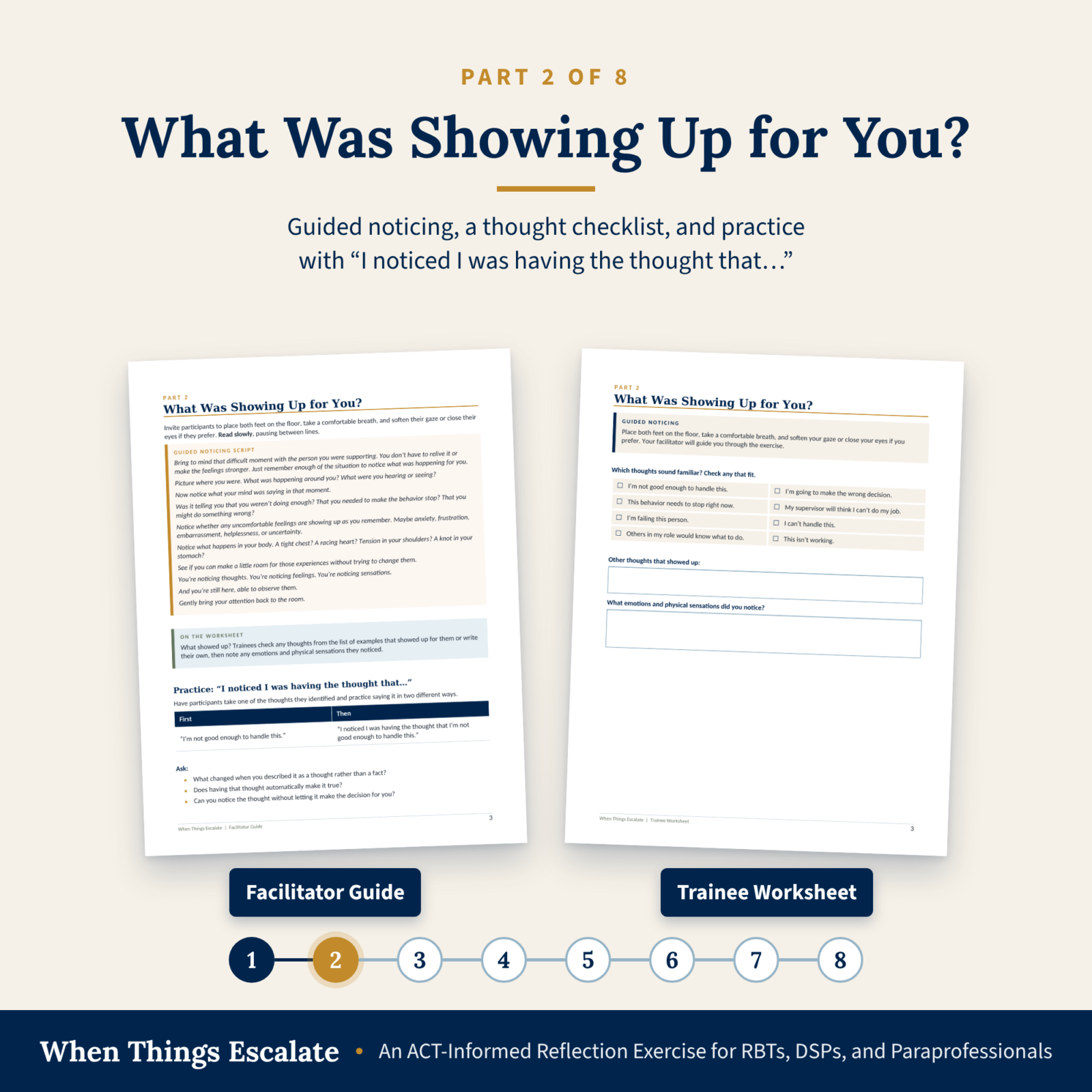 When Things Escalate: An ACT-Informed Reflection Exercise for RBTs, DSPs, and Paraprofessionals - Image 7